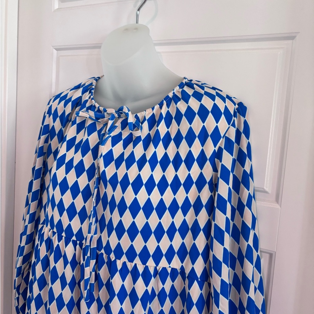 Dokotoo V Neck Bohemian Lined Maxi Dress Size Large NWT - Picture 3 of 6